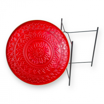 Preview: Tablett Vitoria Ø 60 cm – Klappbarer Tabletttisch im marokkanischen Design